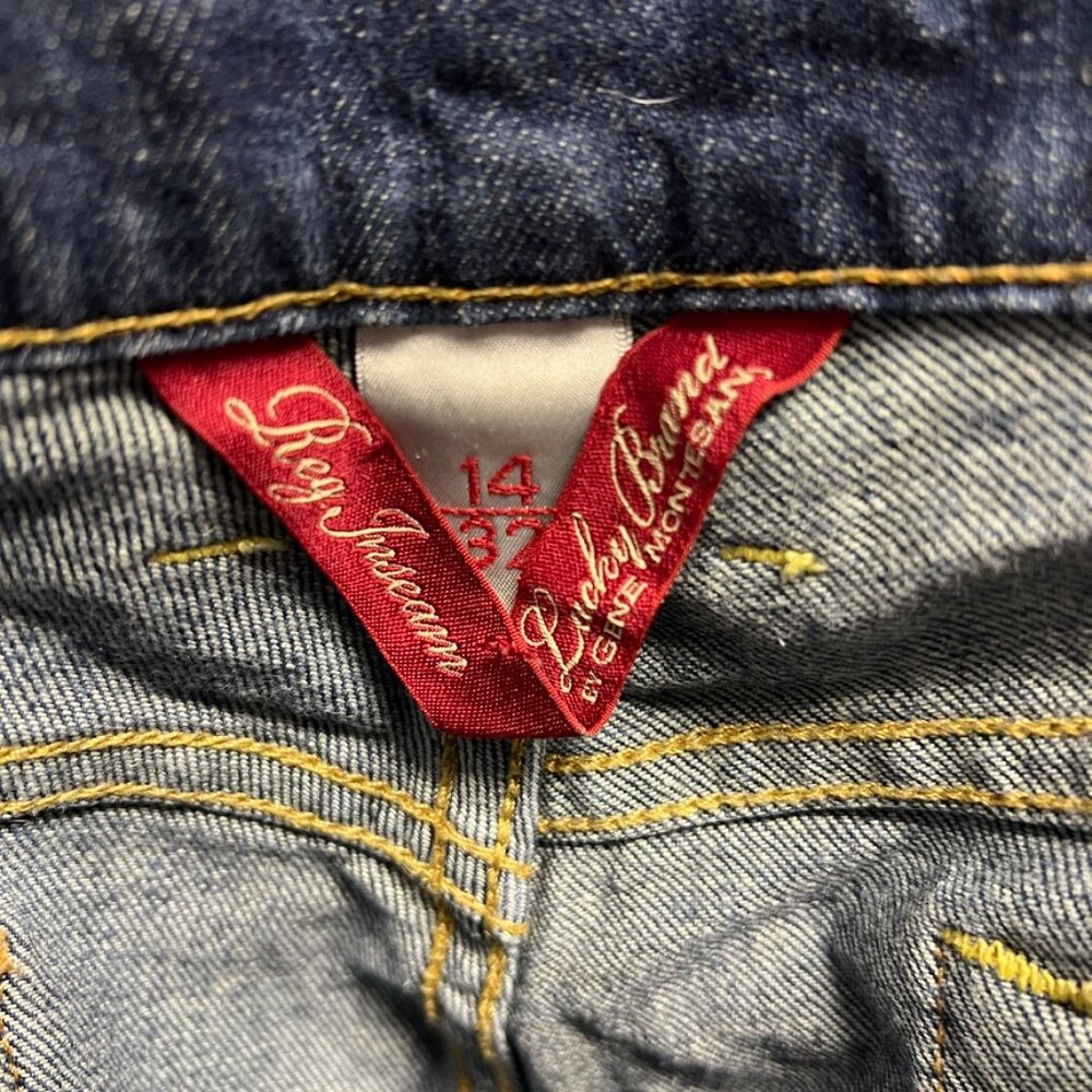 Lucky Brand Cropped Raw Hem Denim Jeans - Picture 4 of 8